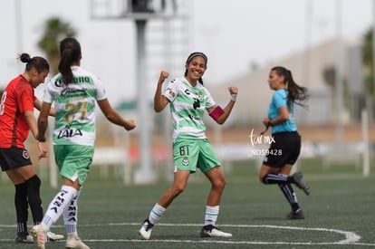 festejan gol, Ailin Serna | Santos vs Tijuana femenil J15 sub 19