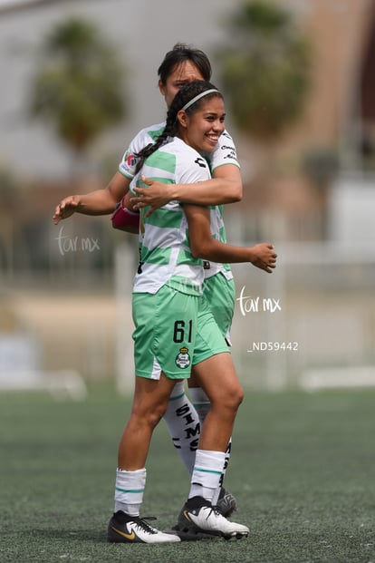 festejan gol, Ailin Serna | Santos vs Tijuana femenil J15 sub 19