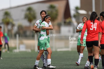 festejan gol, Yessenia Novella, Ailin Serna | Santos vs Tijuana femenil J15 sub 19