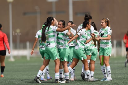 festejan gol, Judith Félix | Santos vs Tijuana femenil J15 sub 19