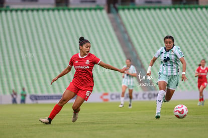 Mariel Román, Havi Ibarra | Santos Laguna vs Toluca FC femenil