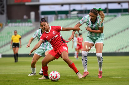 Alessandra Ramirez, Mariel Román | Santos Laguna vs Toluca FC femenil