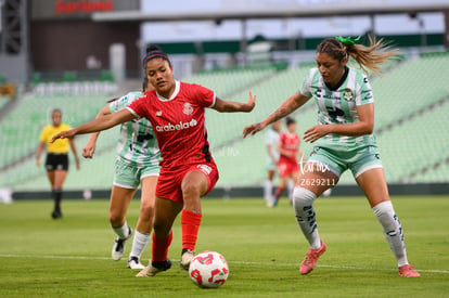 Alessandra Ramirez, Mariel Román | Santos Laguna vs Toluca FC femenil