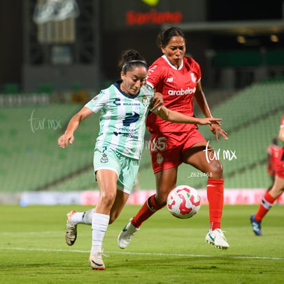 Doménica Rodríguez, Mitsy Ramirez | Santos Laguna vs Toluca FC femenil