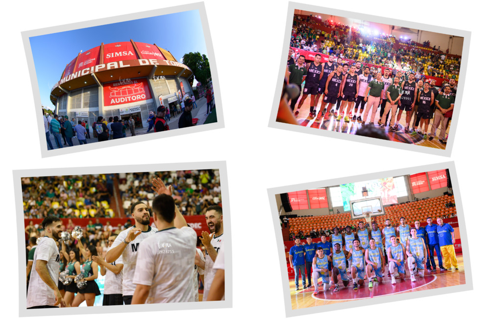 Básquetbol selección México vs Colombia