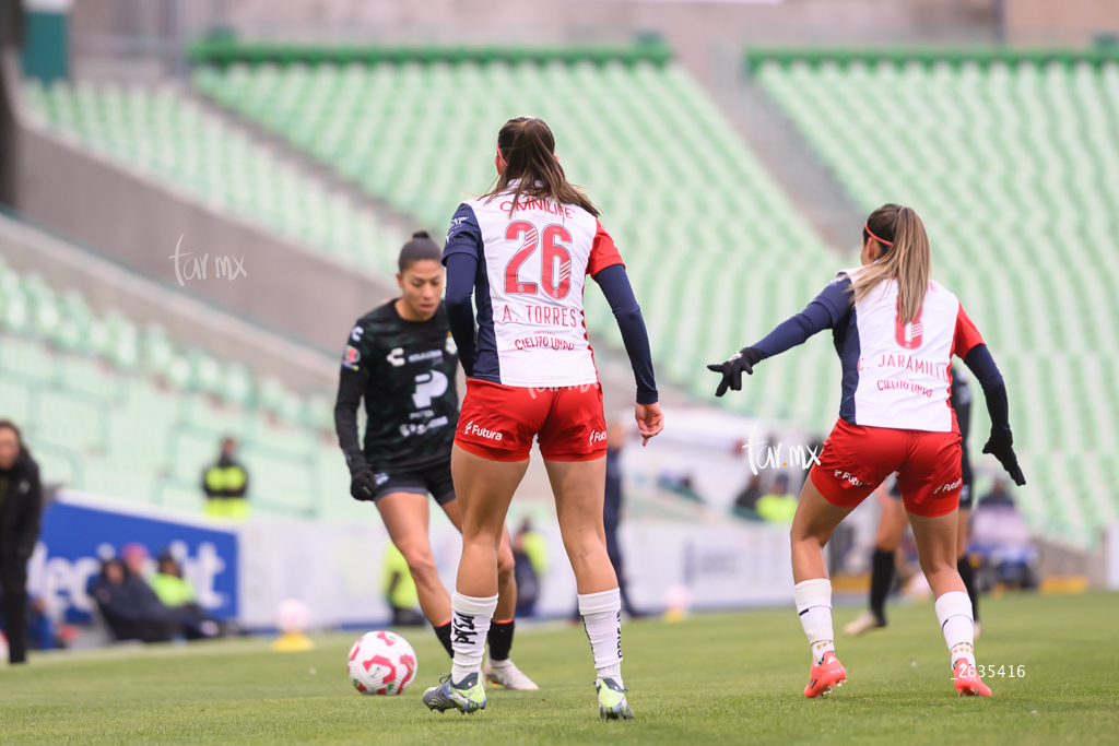 Angélica Torres, Christian Jaramillo » Santos Laguna vs Chivas Guadalajara femenil