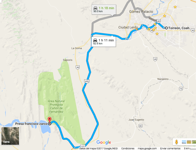 Lobina de la presa Francisco Zarco 'Las tórtolas' en Durango