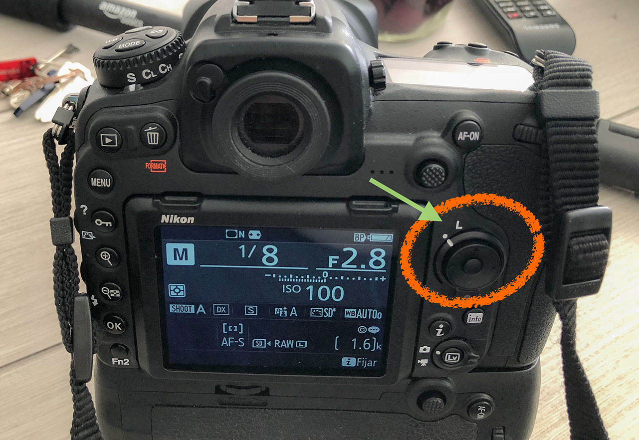 Bloqueo de puntos de enfoque Nikon D500