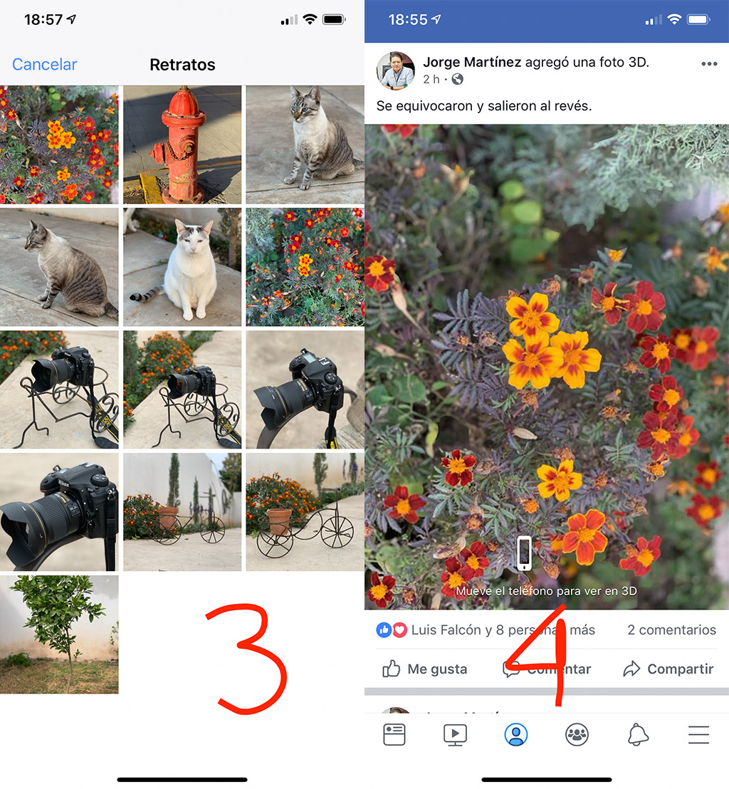 Cómo publicar fotografías 3D en Facebook