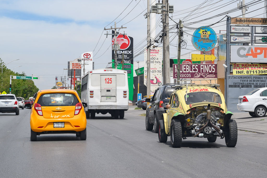 El tráfico vehicular en la ciudad de Torreón