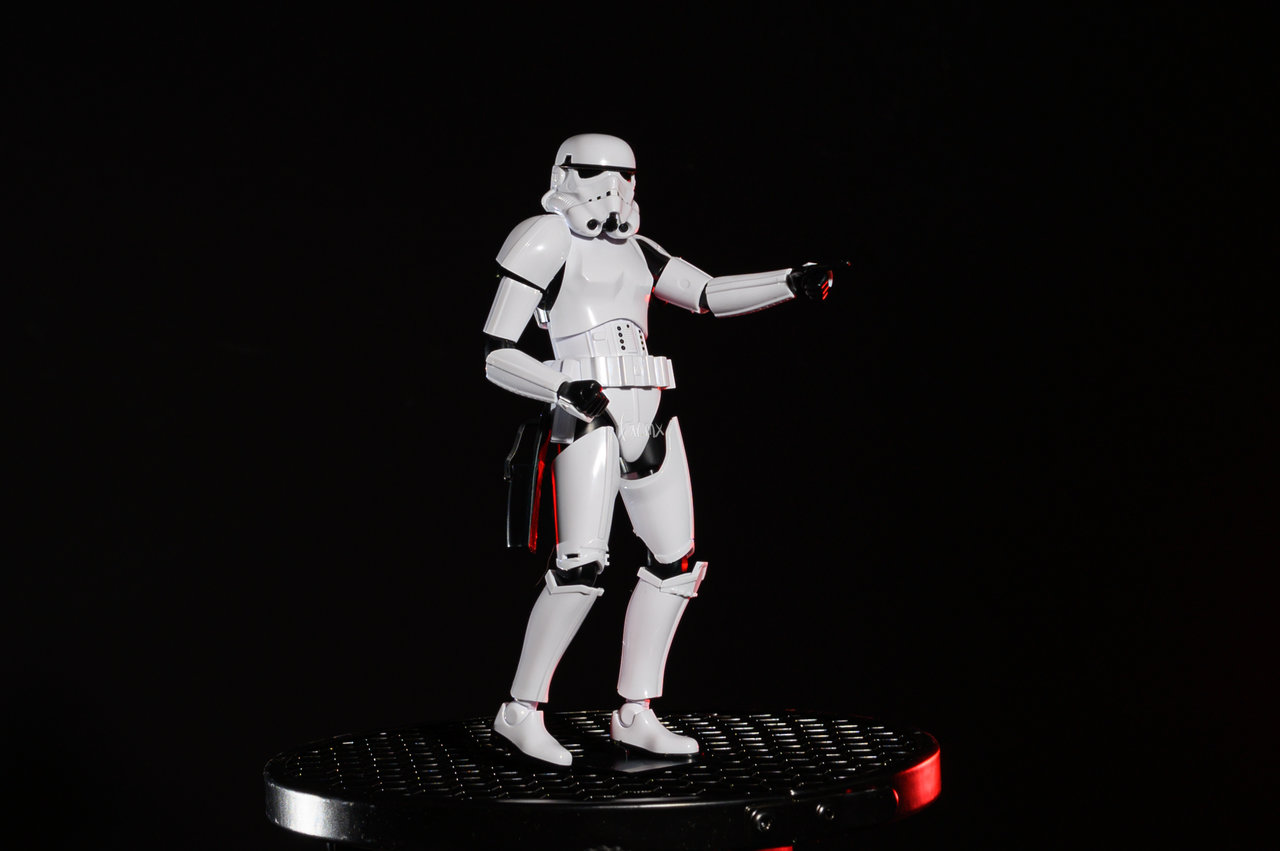 Así quedó la figura final. Stormtrooper Bandai Star Wars